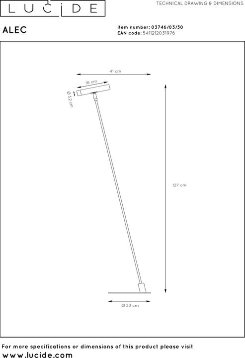 Actual product image Lucide Alec (260 lm, G9)