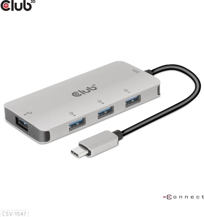 Immagine prodotto Club 3D Usb-Hub (USB-C, 4 porte)