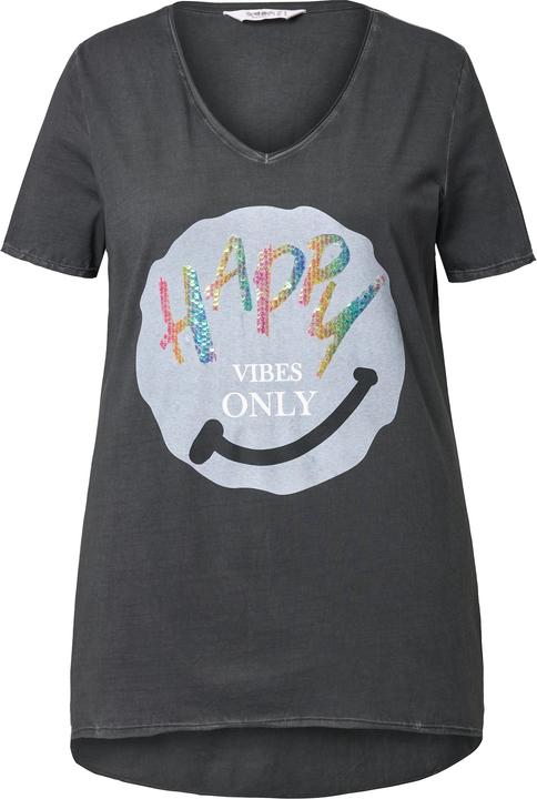 Immagine prodotto Angel of Style T-Shirt, A-Linie, Regenbogen-Pailletten-Smiley (52)