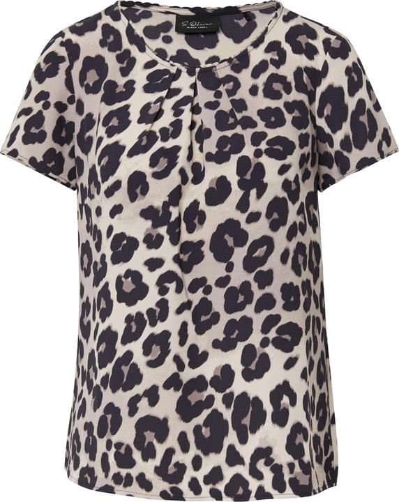 Immagine prodotto s.Oliver Bluse Kurzarmbluse mit Rundhalsausschnitt und All-over-Print (36)