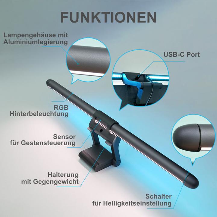 Image du produit Hermex Screenbar Éclairage du moniteur Éclairage de l'écran LED