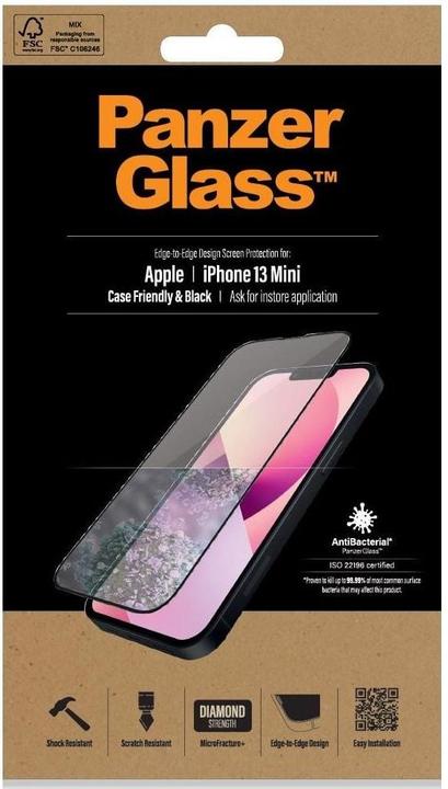 Produktbild PanzerGlass Displayschutz (1 Stück, Apple iPhone 13 mini)