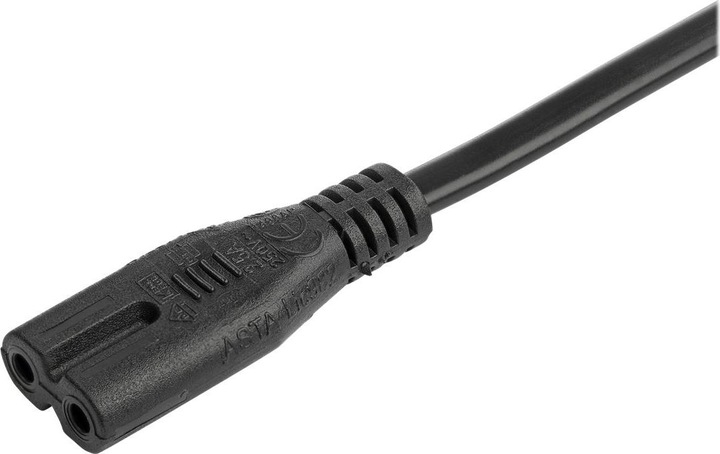 Actual product image StarTech com 2m (6ft) Laptop Power Cord, EU Plug to C7, 2.5A 250V, 18AWG, Laptop Replacement Cord, P (2 m)