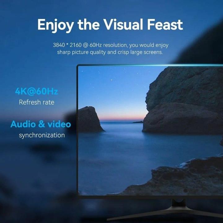 Image du produit Vention Cable DP To DP 5m/Hakbj (5 m)