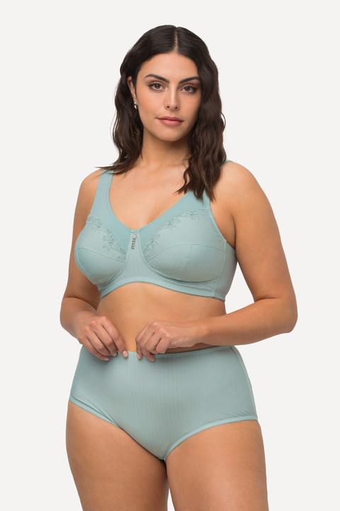 Immagine prodotto Ulla Popken Slip midi a vita alta in confezione doppia con righe sottili (60)