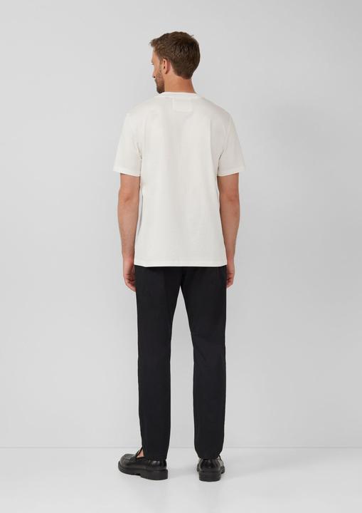 Produktbild S.Oliver T-Shirt T-Shirt aus merzerisierter Baumwolle mit Logo-Detail (M)