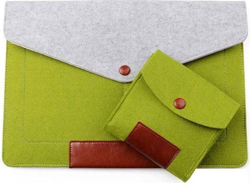 Ueli Express Filz Tasche mit Etui 13 Zoll Grün (13")