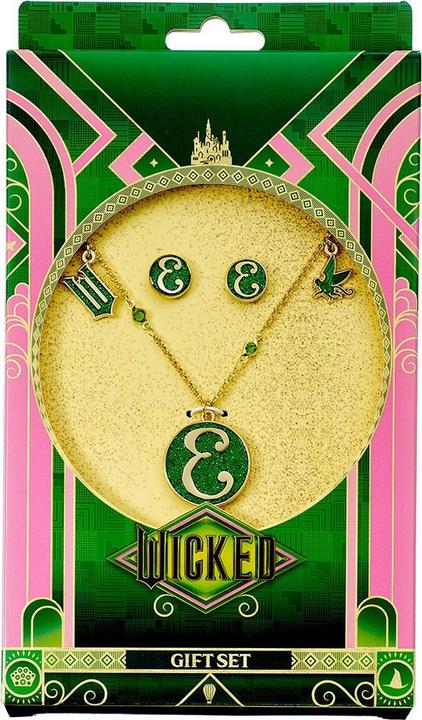 Immagine prodotto Wicked Set di orecchini e collana placcati in oro (100% materiale sintetico)