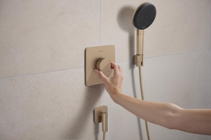 Actual product image hansgrohe Thermostatic Shower and Bathtub Mixer with Safety Stop and Water-Saving Control