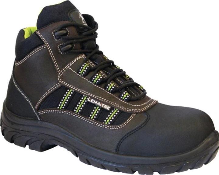 Actual product image Lemaitre Safety boot Danube size 42 black/brown S3 SRC EN ISO 20345 leather/textile inserts (S3, 42)