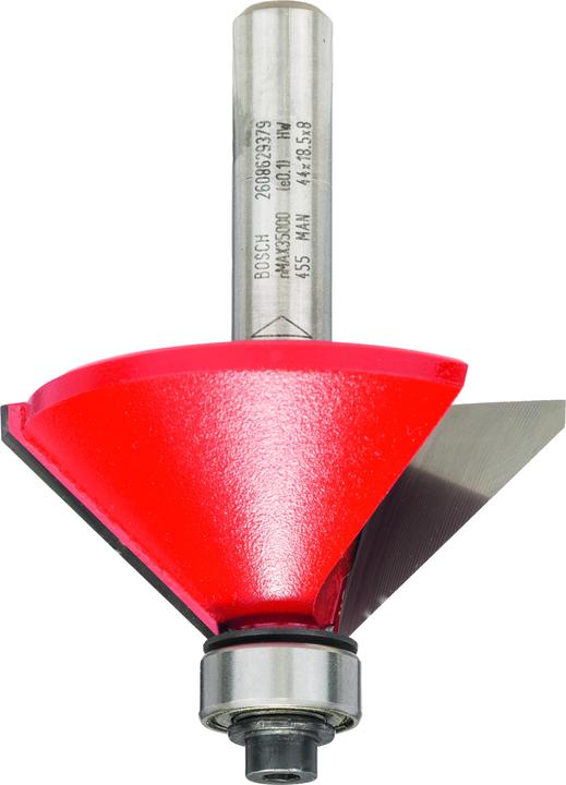 Produktbild Bosch Professional Zubehör Fasefräser Expert for Wood, 8 mm, D 44 mm, L 18,5 mm, G 61 mm