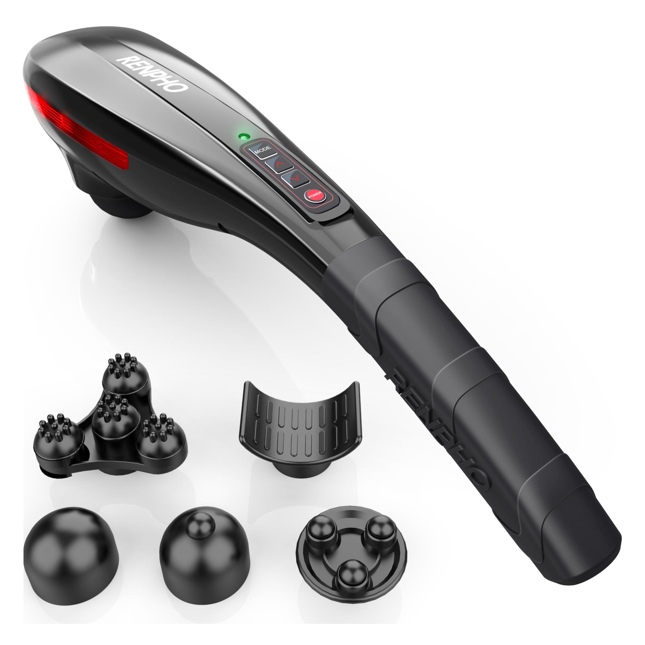 Renpho Cordless Hand Held Massager, PEU-RF-EM2018C-BK (PEU-RF-EM2018C-BK)
