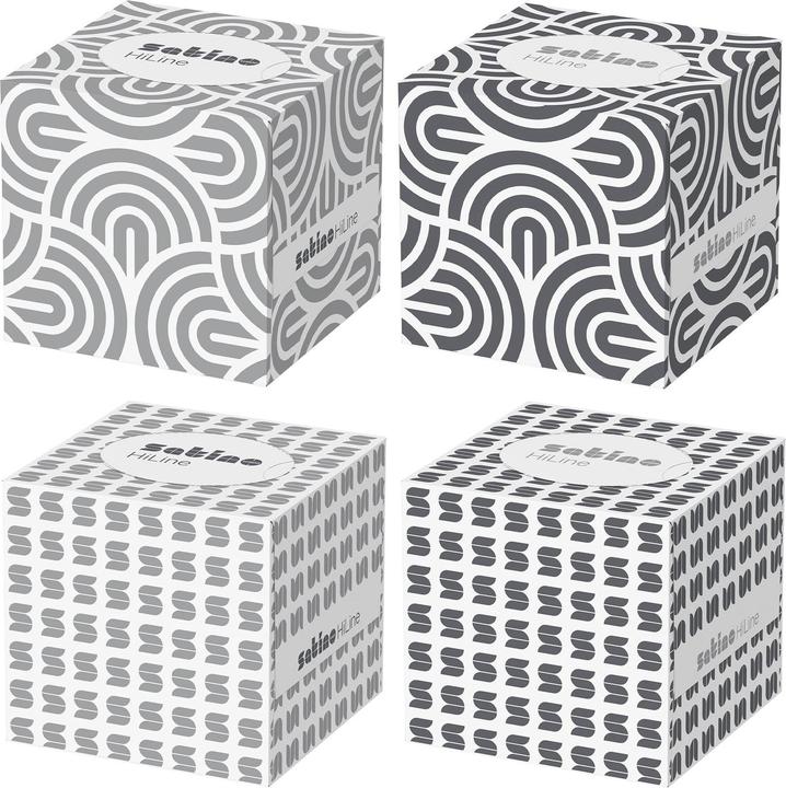 Actual product image Wepa Satino by prestige cosmetic tissues in the cube box I Premium I supersoft I skin-friendly I Gro