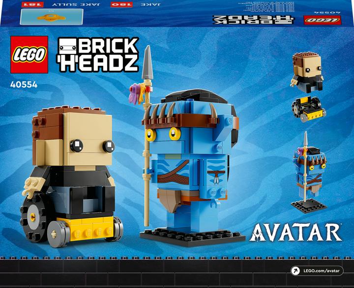 Actual product image LEGO BrickHeadz Jake Sully and His Avatar 40554 (40554, LEGO Brickheadz, LEGO Rare Sets)