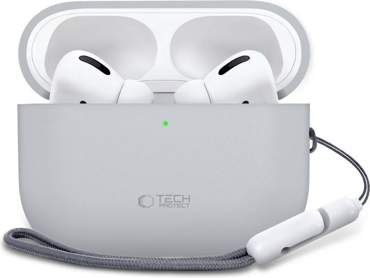 Actual product image Tech-Protect Silikon Apple Airpods Pro 3 Stift Grau (Headphone sleeve)