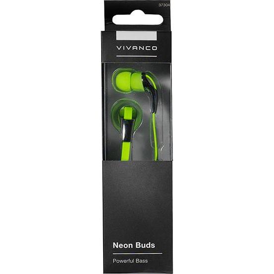Thumbnail - Vivanco Neon Buds Wired Headphones In-ear Music Metallic, Yellow (keine Geräuschunterdrückung, Kabelgebunden), Kopfhörer...