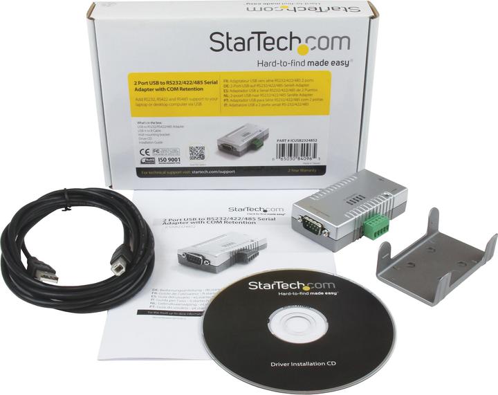 Produktbild StarTech 2 Port USB To Serial Adapter (USB-A, 2 Ports)