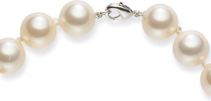 Produktbild Lulu & Jane Damen Messing Muschelkernperle silber 52,0 cm - 29347 (Muschelkernperle, 52 cm)