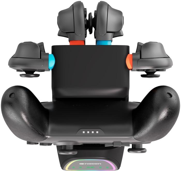 Produktbild Bigben Ricarica 2 Joycon e 1 Controller PRO Switch 2 Big Ben (Switch 2)