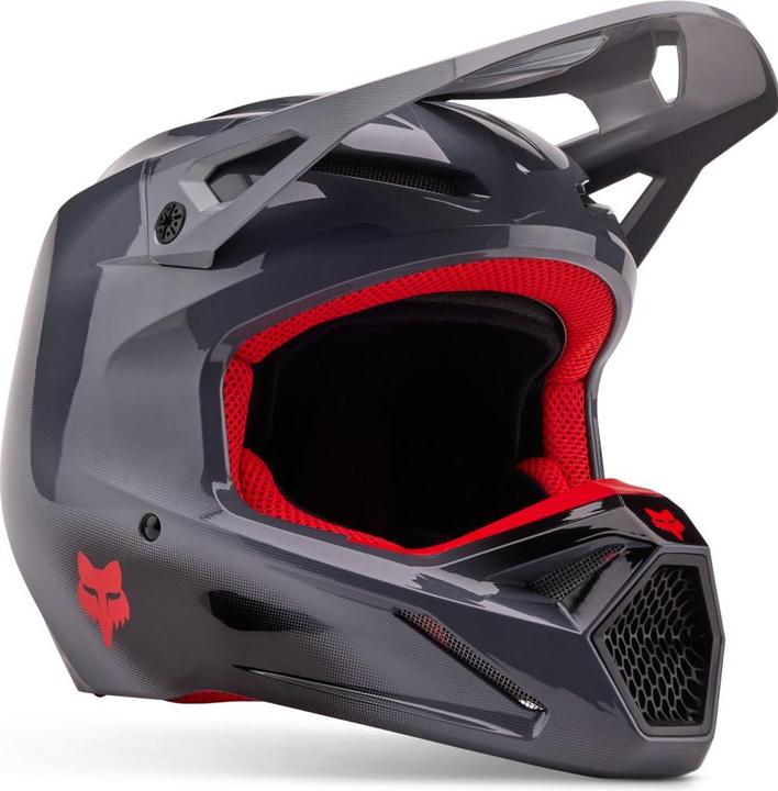 Actual product image Fox Helmet 24 V1 Interfere Gry/Rd (54 cm, XS)