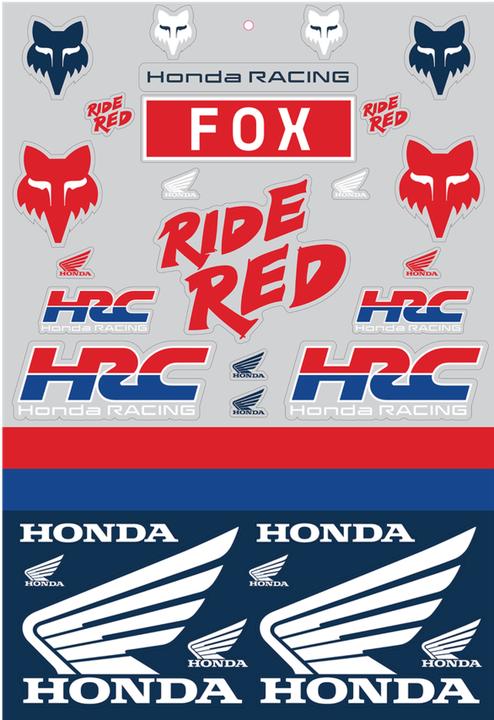 Energie-Label Fox Sticker 24 Honda Track Pack Mul Os
