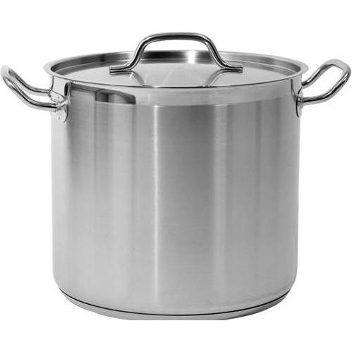Yato Puodas Aukštas MIT EDELSTAHLDECKEL 28X25CM, 15,4L., Pfanne + Kochtopf, Silber