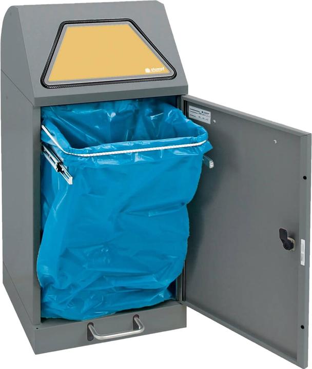 Produktbild kaiserkraft System-Wertstoffsammler, Einwurfklappe fussbetätigt (60 l)