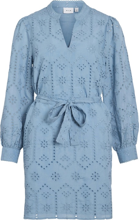 Vila Langarm Minikleid