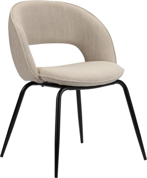 Rahmenkonstruktion: Schwarz, Sitz und Rückenlehne: Beige