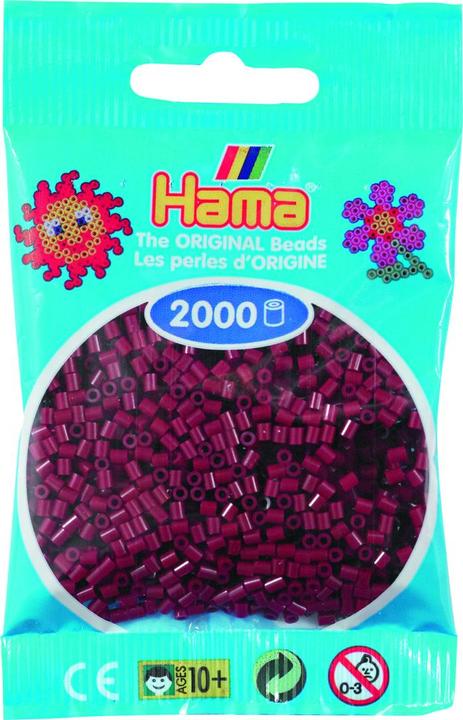 Produktbild Hama mini perler 2000stk bordeaux