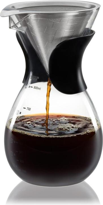Produktbild GEFU 16196 Kaffeebereiter mit Filter BUTIO, 800 ml – Pour over Kaffeebrüher, hitzebeständige Kaffeek (0.80 l)