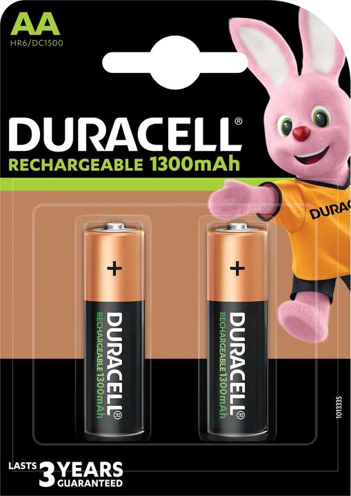 Immagine prodotto Duracell Ricaricabili Plus Stilo AA B2 2pz (2 pz., AA / LR6 / LR06 / Mignon / R6 / R14505, 1300 mAh)