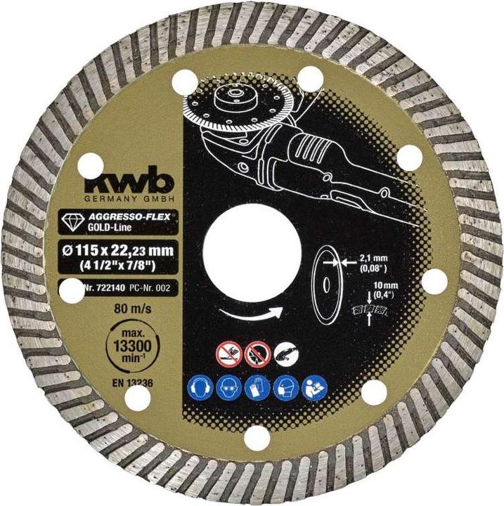 Immagine prodotto kwb Disco da taglio diamantato Goldline 115