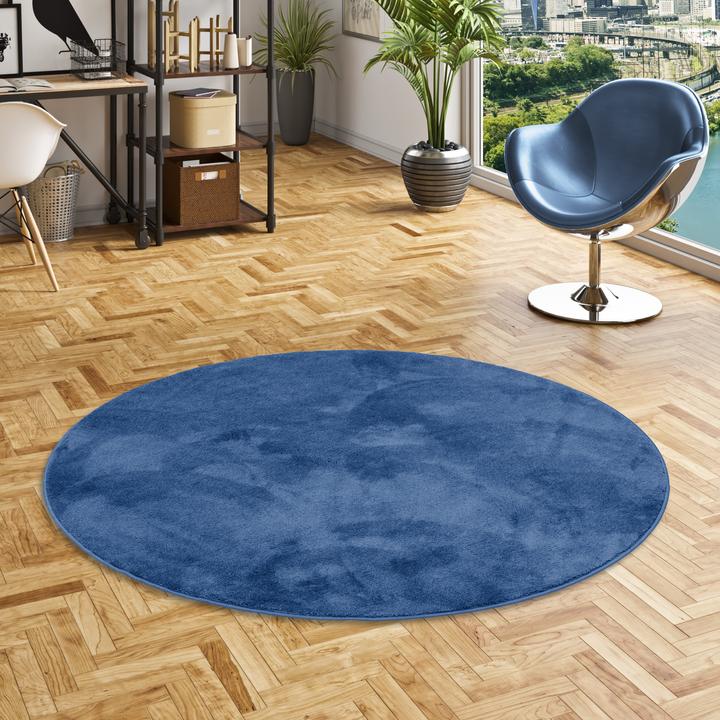 Produktbild Snapstyle Luxus Super Soft Hochflor Langflor Teppich Deluxe Rund (133 x 133 cm)