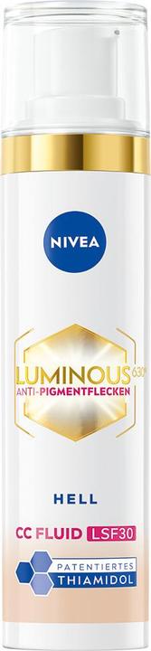 Produktbild NIVEA Luminous630® 3-in-1 CC Fluid Light LSF 30 (Cream colour, Hell, 40 ml)