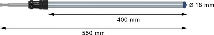 Immagine prodotto Bosch Professional Zubehör Punta per martello EXPERT SDS Clean plus-8X, 18 x 400 x 550 mm (18 millimetri, 18,00 millimetri)