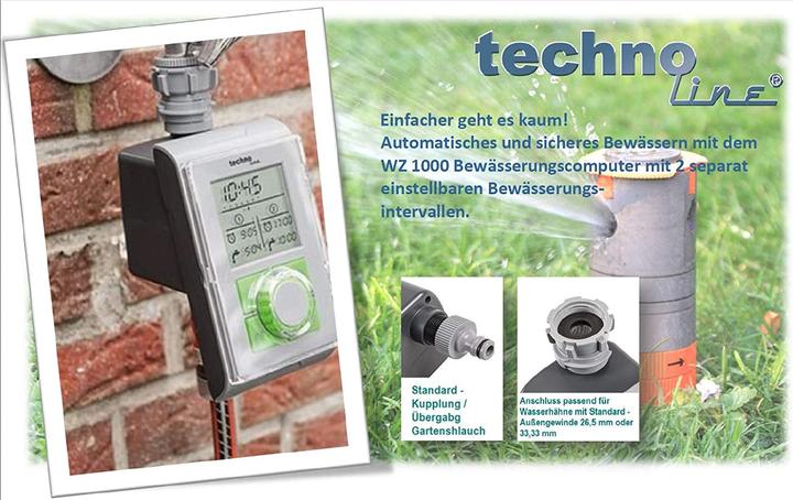 Produktbild Technoline WZ 1000 Bewaesserungscomputer (Bewässerungscomputer)
