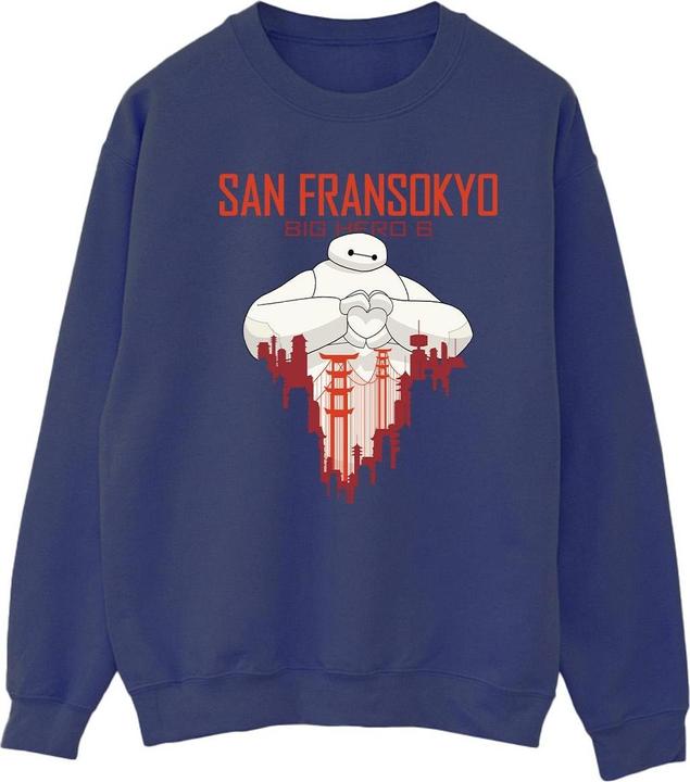 Immagine prodotto Disney Big Hero 6 Baymax San Fransokyo Heart Felpa Donna (XXL)