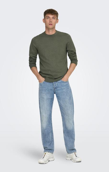 Produktbild Only & Sons Normal geschnitten Rundhalsausschnitt Pullover Strickpullover (M)