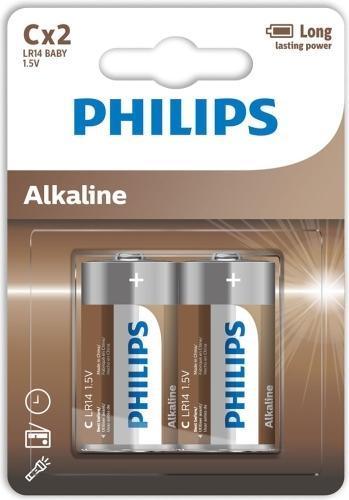 Image du produit Philips ALKALINE PILA C LR14 BLISTER*2 (2 pcs, R14)