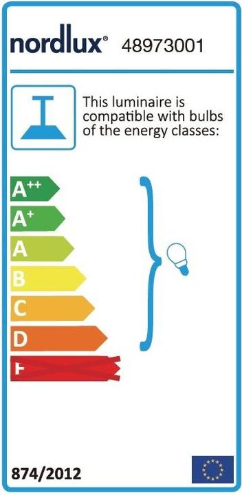 Energie-Label Nordlux Pendelleuchte Alton 35 (E27)