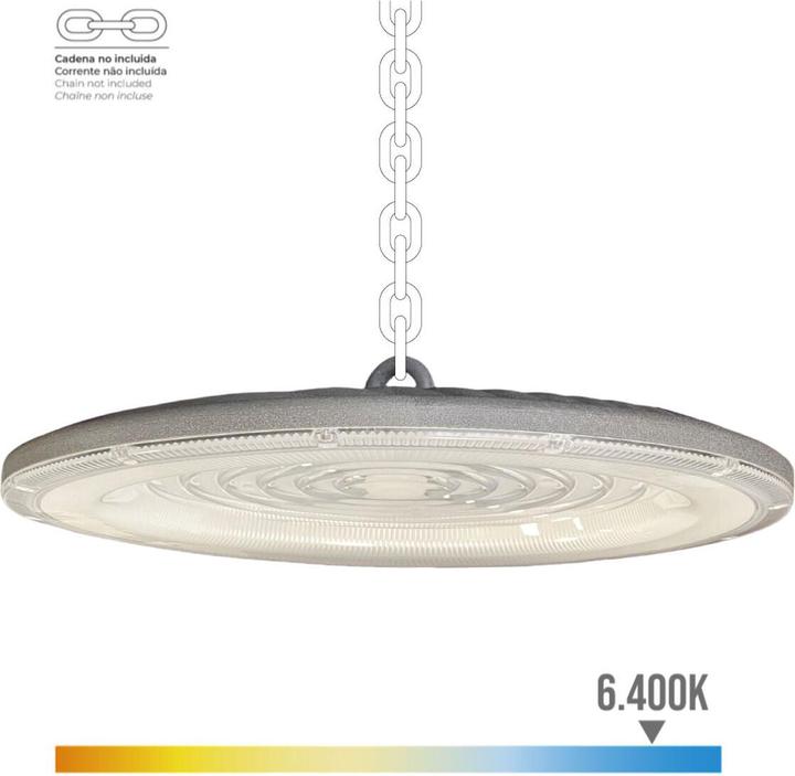 Produktbild EDM Led hood 200 w 6400 k 20.000 lm ø33 x 4,5 cm (20000 lm)