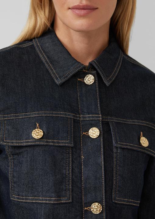 Produktbild s.Oliver Indoor-Jacke Jeansjacke mit Leo-Futter (40)