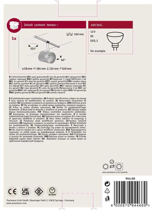 Produktbild Paulmann Wire System Cup