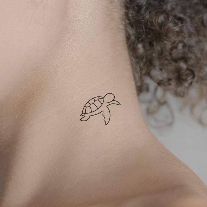 Image du produit minink Tatouage temporaire - Tortue flottante
