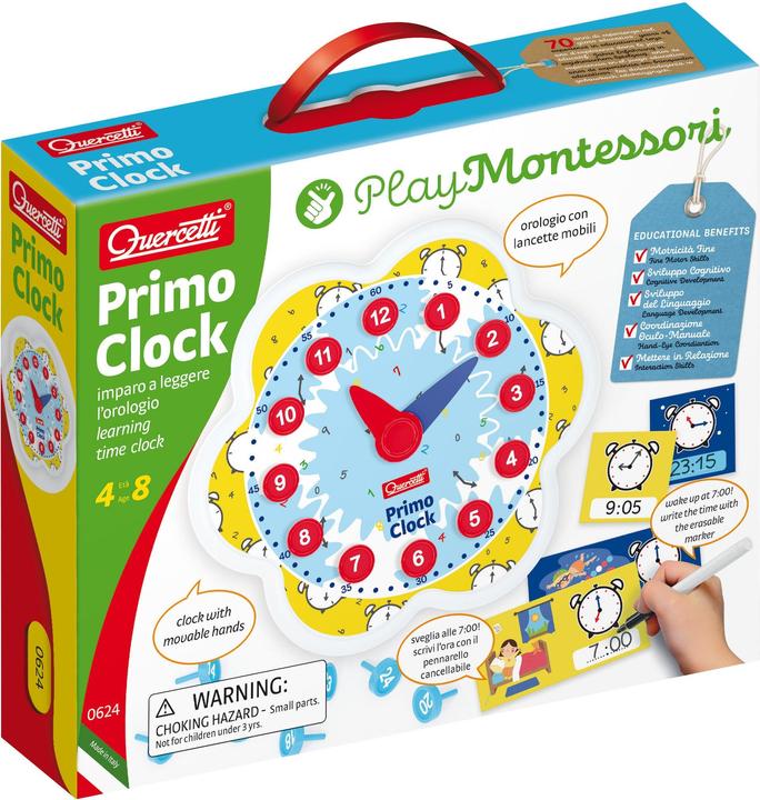 Produktbild Quercetti Meine erste Montessori Spielzeuguhr (Italienisch)