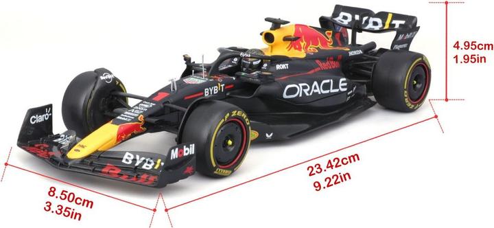 Actual product image Bburago Red Bull Racing RB19 1/24 Verstappen 2023
