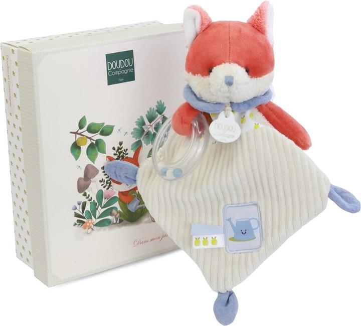 Image du produit Doudou et Compagnie Fuchs Renard Schmusetuch mit Rassel 21cm