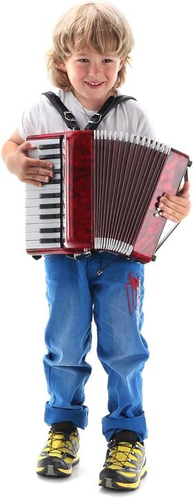 Produktbild Classic Cantabile Secondo Junior 8-Bass-Akkordeon für Kinder mit Trageriemen und Gigbag (Akkordeon)