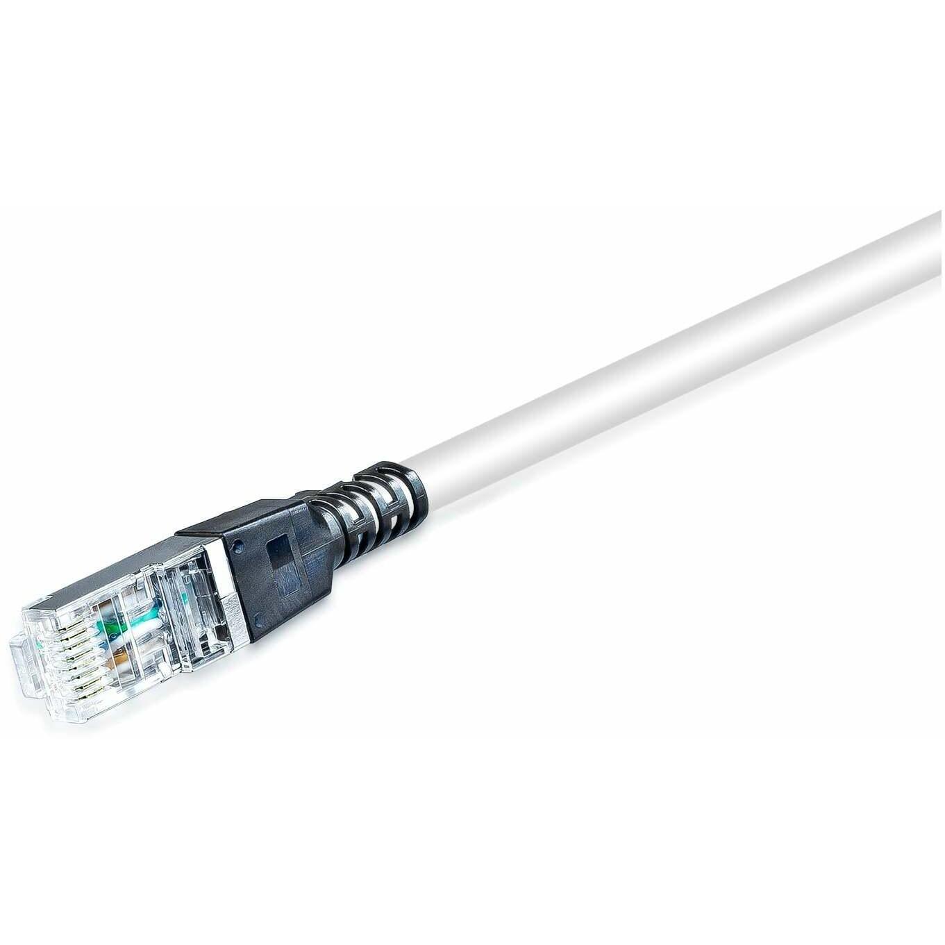 Wirewin Patchkabel Securelock Cat.6A, 50 cm Grau (S/FTP, CAT6a, 0.50 m), Netzwerkkabel